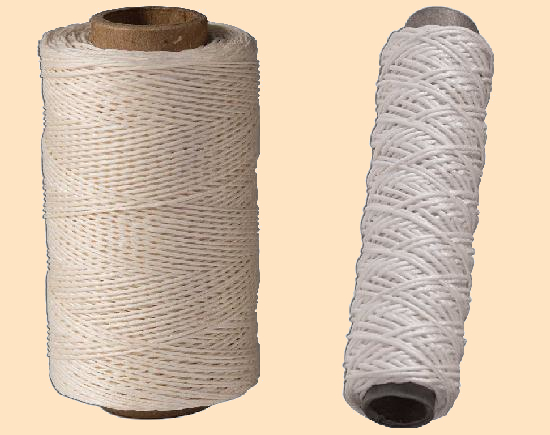 unwaxed linen thread natural thread for leather stitching