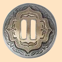 Slotted Concho 2-Tone Antique
