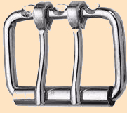 two
prong roller buckle, double prong roller
buckle, 2-prong roller buckles