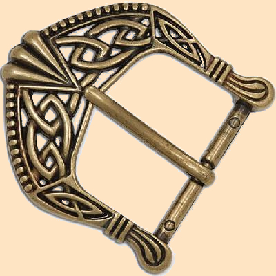 Antique Brass Plated Celtic Buckle