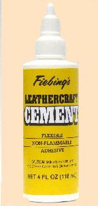 fiebing's tanners bond leathercraft cement glue for leatherwork