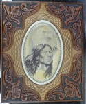 Native and Eagle Leather carving - Two-shews test