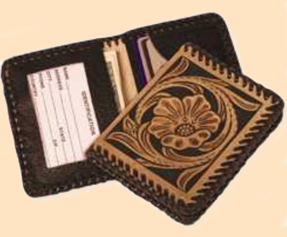 ID card leather wallet kit - leathercraft kit
