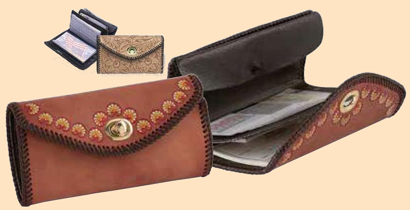 pheonix leather clutch purse kit - leathercraft kit