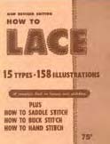 how to lace book - leather craft supplies
