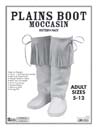 plains book moccasin leathercraft pattern pack