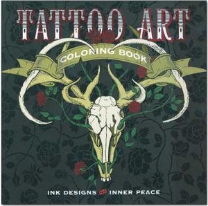 tatto art coloring book line art for leather