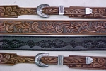 carved leather belts