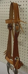 custom leather stamped headstall