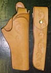 leather holster and knife sheath set