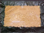 leather patch - titled brothers in the wind