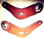 lightning jack custom leather spur straps