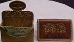 leather business card set