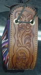 carved leather purse for christen