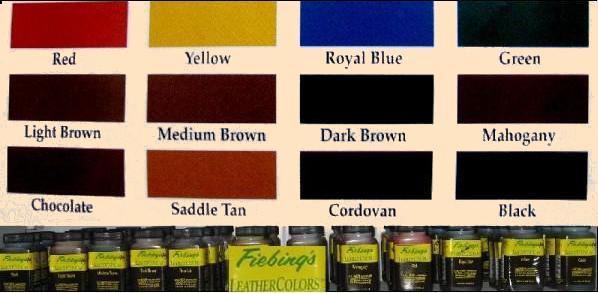 leather colors, leather dyes, fiebing, leathercraft supplies, leatherwork supplies, reseda, san fernando valley, los angeles