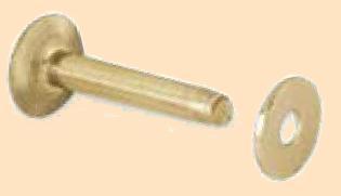 Brass Rivets And Burrs 1/2 #12 75 Per Pack 11280-21 By Tandy Leather 