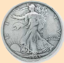 walking liberty eagle half dollar concho, leathercraft conchos, screwback conchos