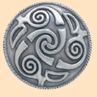 Lindesfarne Spiral Concho, Celtic