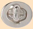 oval turnlock case clasp, bag or purse clasp