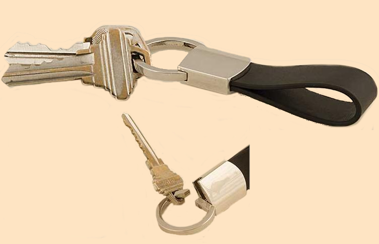 twist key ring attachment