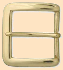 Solid Brass Heel Bar Buckle