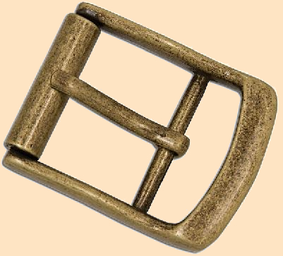 Tandy Leather Roller Buckle 1 (2.5 cm) Nickel Plated 1516-02