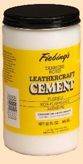 fiebing's tanners bond leathercraft cement glue for leatherwork