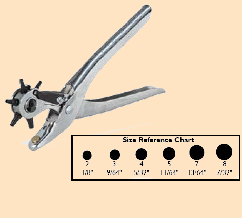 economy rotary punch leather hole punch