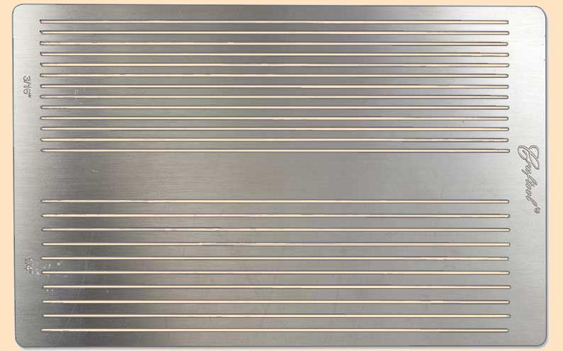 craftool stainless steel fringe cutting template