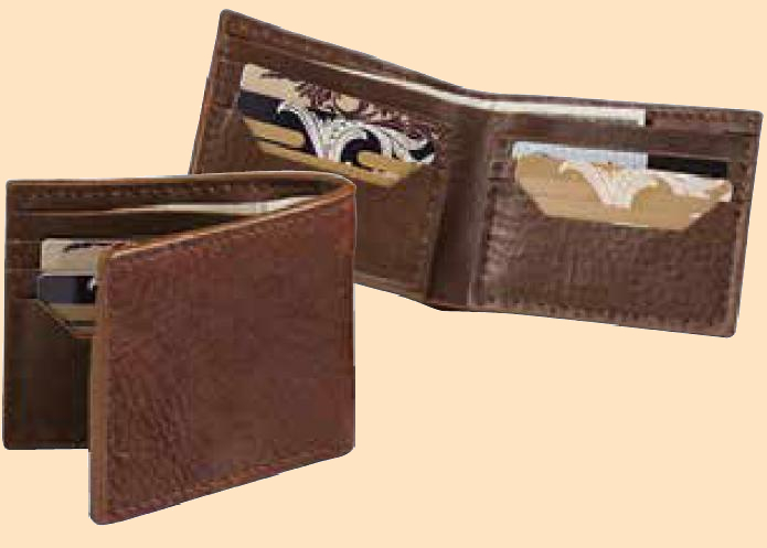 bison leather billfold wallet leathercraft kit