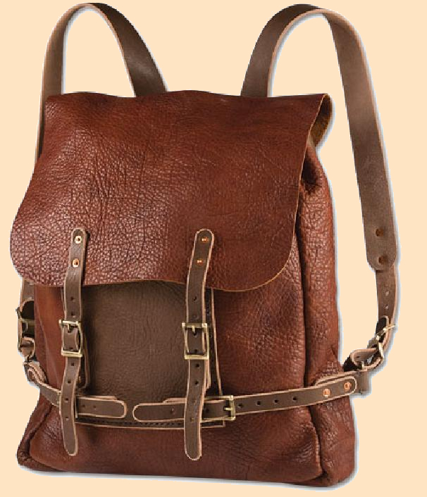 bison backpack bag leathercraft kit