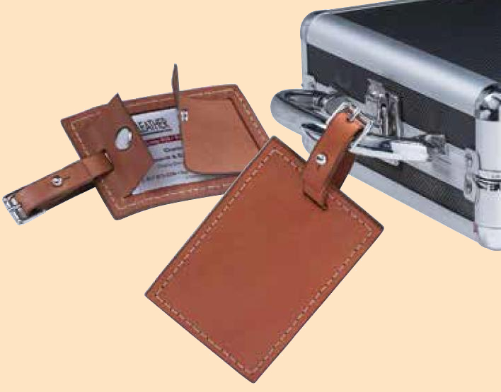 classic bag tag leather kit - leathercraft kit