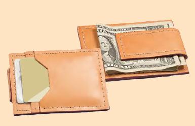 classic money clip leather wallet kit