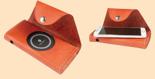 wireless power bank with leather case kit