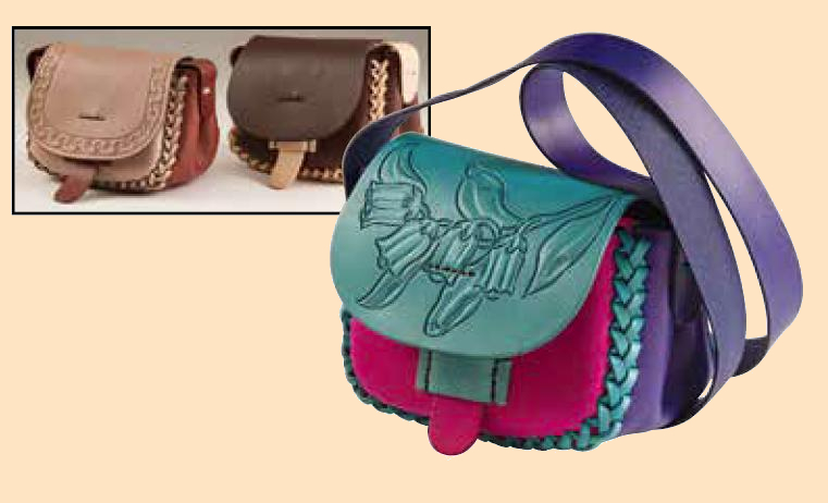 katie leather purse kit - leathercraft kit