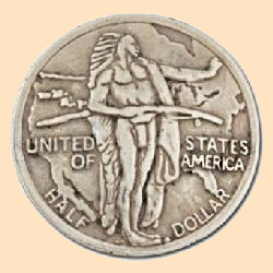 oregon trail half dollar concho