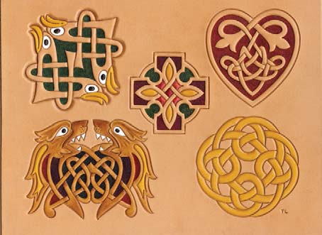 Craftaid, Template, Leather Pattern, Leathercraft Pattern, Leathercraft Supplies, celtic knotwork
