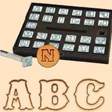 leather stamp set, alphabet stamps, leather stamps, leatherwork, leathercraft