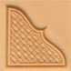 basketweave leathercraft 3D pictorial stamp