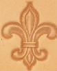 Fleur De Lis, Fleurdelis Decorative Cross 3D Leather stamp, Leathercraft Stamp