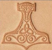 mjolnir 3d stamp, leather stamp, leathercraft, leatherwork, leathercraft supplies
