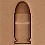 bullet 3d stamp, leather stamp, leathercraft, leatherwork, leathercraft supplies