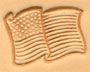 USA flag 3D Leather stamp, Leathercraft Stamp