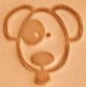 mini 2d 3d leather stamp dog