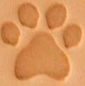mini 2d 3d leather stamp paw