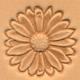 sunflower leathercraft 3D pictorial stamp