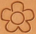 mini 2d 3d leather stamp wildflower