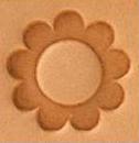 mini 2d 3d leather stamp daisy