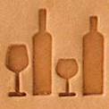 mini 2d 3d leather stamp wine 2