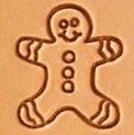 mini 2d 3d leather stamp gingerbread
